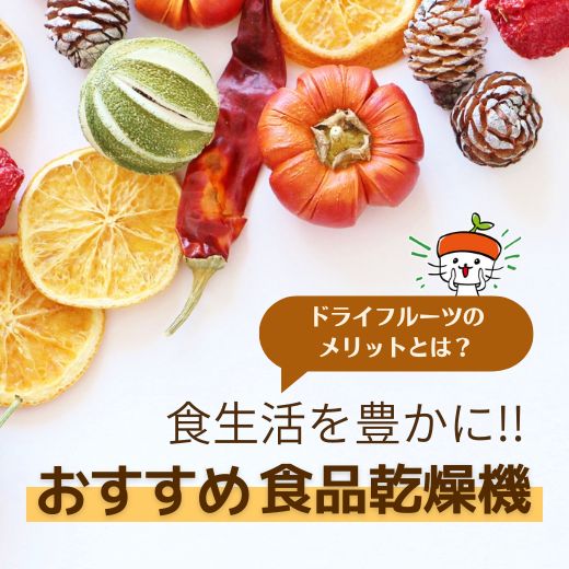 ドライフルーツのメリットとは？食生活を豊かにする食品乾燥機！はじめての1台におすすめ